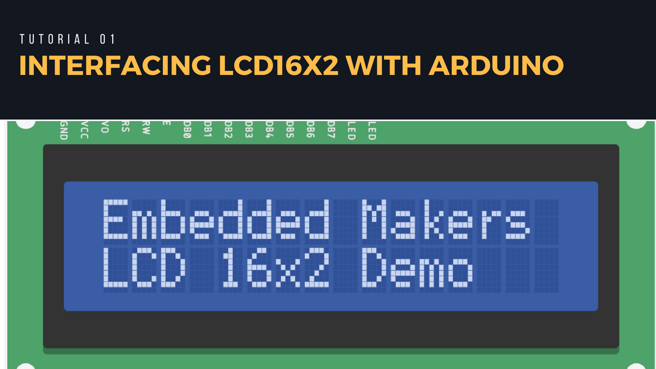 Interfacing LCD16x2 with Arduino (AVR Atmega328P)