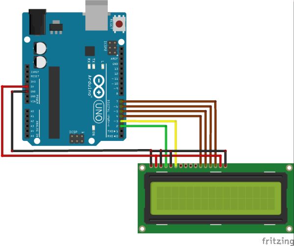 Interfacing LCD16x2 with Arduino (AVR Atmega328P) – Embedded Makers